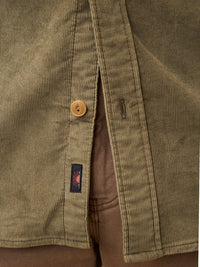 Stretch Terry Corduroy Workshirt- Light Pine