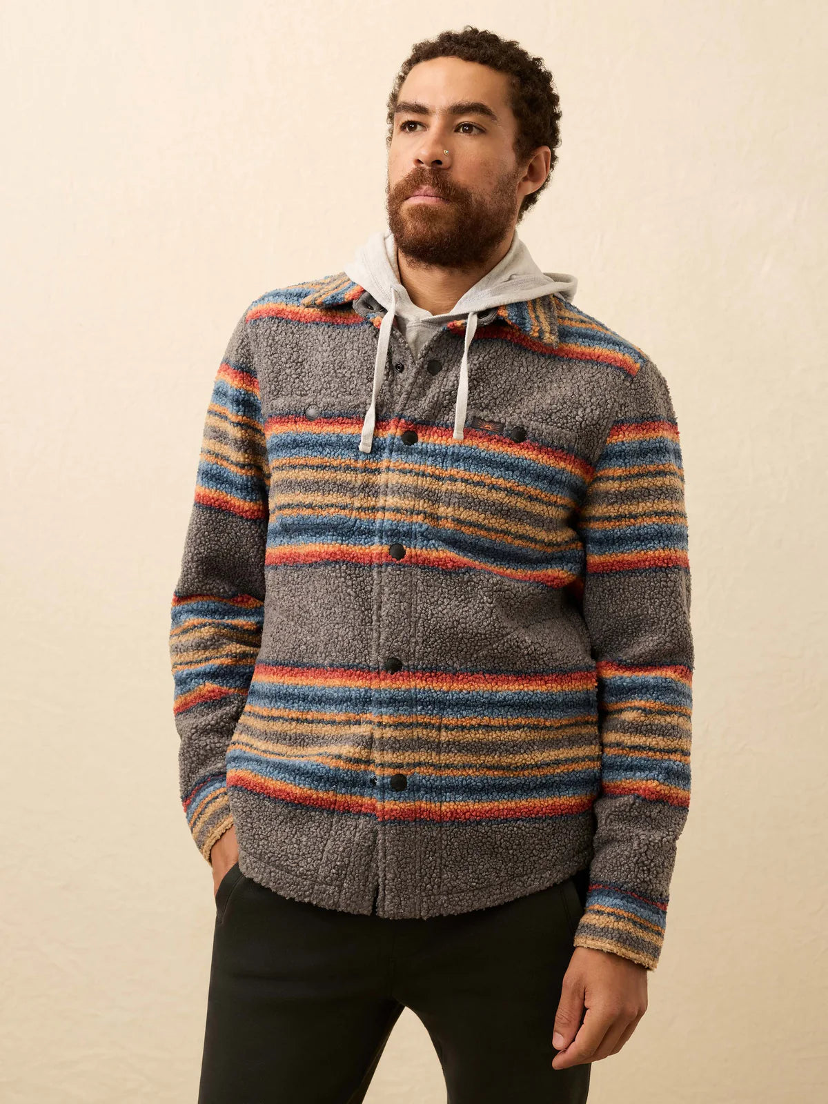 Range Fleece CPO- Buffalo Rock Stripe