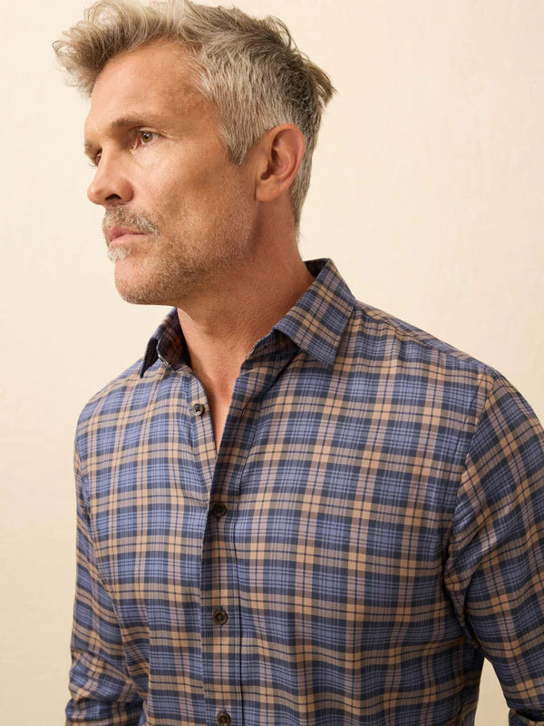 The Movement Long Sleeve Shirt- Walnut Dusk Plaid