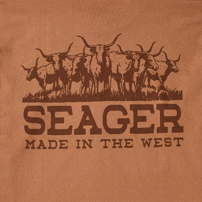 Herd Long Sleeve T-Shirt- Brown