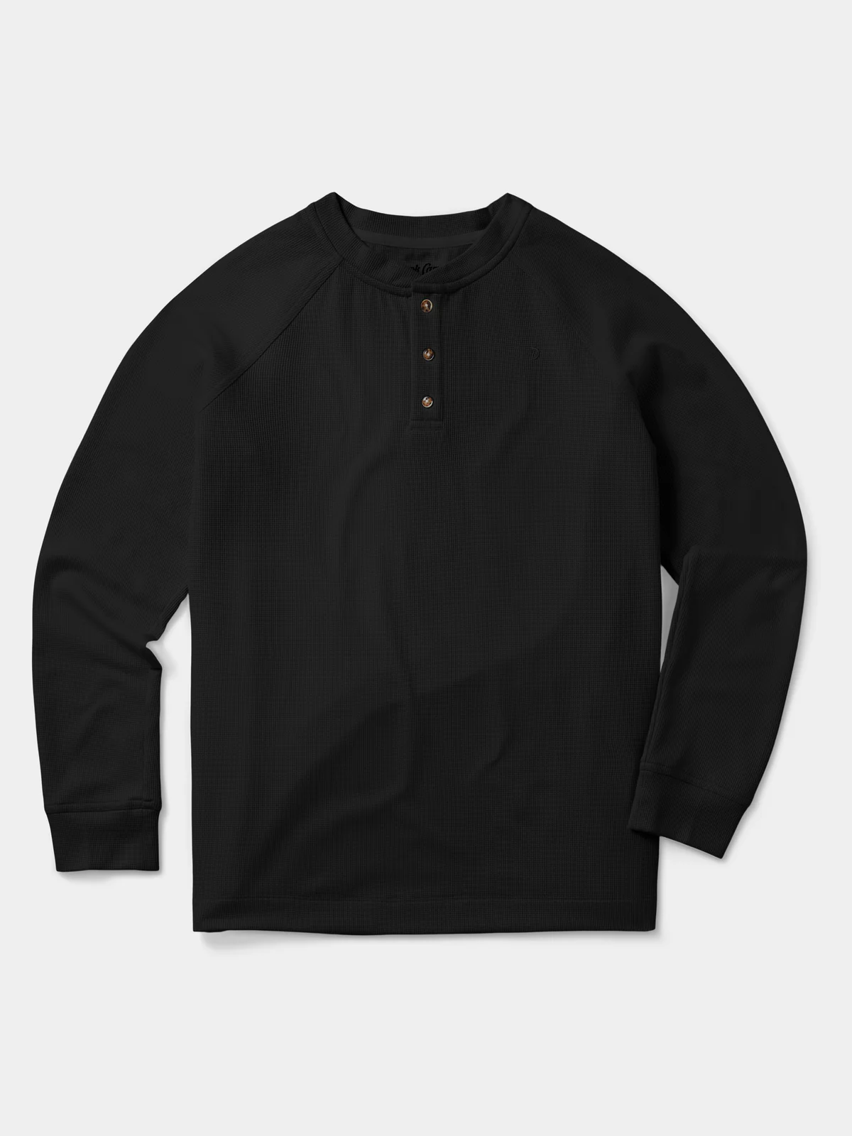 Men's Hill Country TurboDry Henley- Black