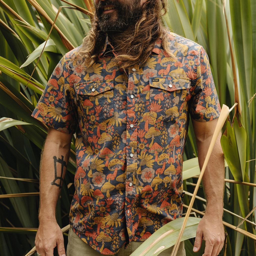 H Bar B Snapshirt- Fungi Forage Nightfall