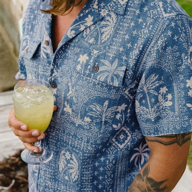 Shores Club Shirt- Palmetto Prophecy Storm Blue