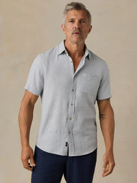 Breeze Short Sleeve Shirt- Blue Streams