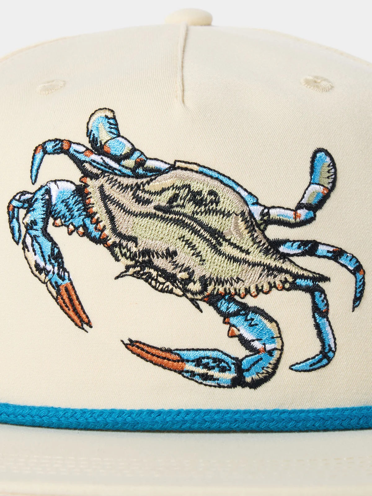 Blue Crab Hat - Ivory