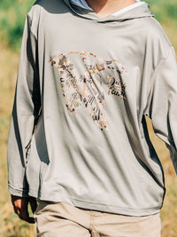 Youth Sun Hoodie - Sagebrush