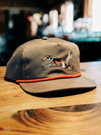Wood Duck Hat- Charcoal