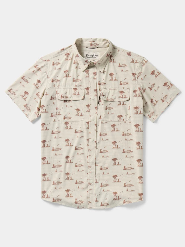 Cast & Blast Short Sleeve Shirt- Opening Day Sand Dollar