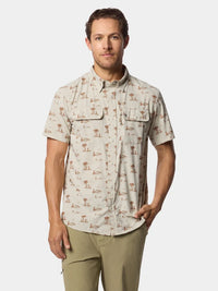 Cast & Blast Short Sleeve Shirt- Opening Day Sand Dollar