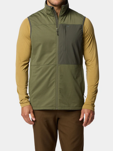 Lightweight Grid Tech Vests- Moss/Raven