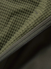 Lightweight Grid Tech Fleece- Moss/Raven