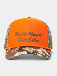 Okayest Duck Caller Retro Trucker- Wetland