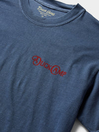 Wingshooting Badge Graphic T-Shirt- Dark Denim