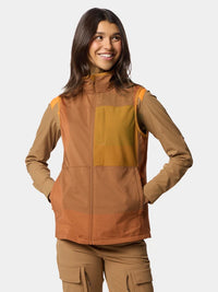 Women's Lightweight Grid Tech Fleece Vest - Clay