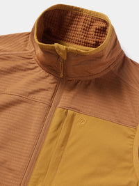 Women's Lightweight Grid Tech Fleece Vest - Clay