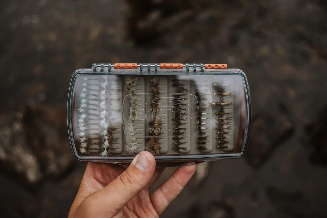 Tacky Pescador Fly Box- Clear/Burnt Orange