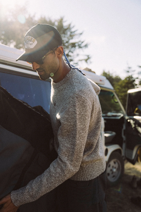 Heritage Cotton Snapback Hat- Black