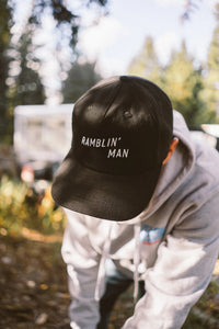 Ramblin' Man Hemp Snapback- Black