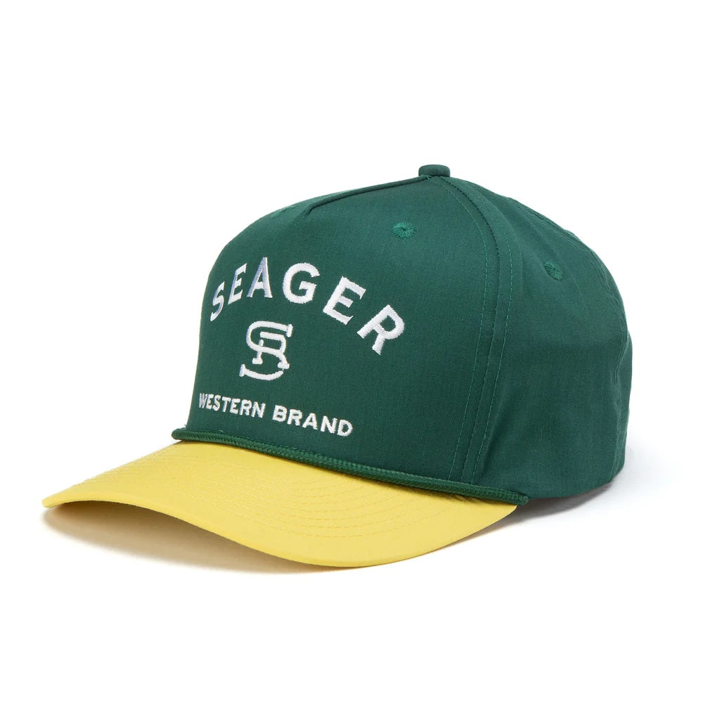 Branded Snapback- Green/Yellow