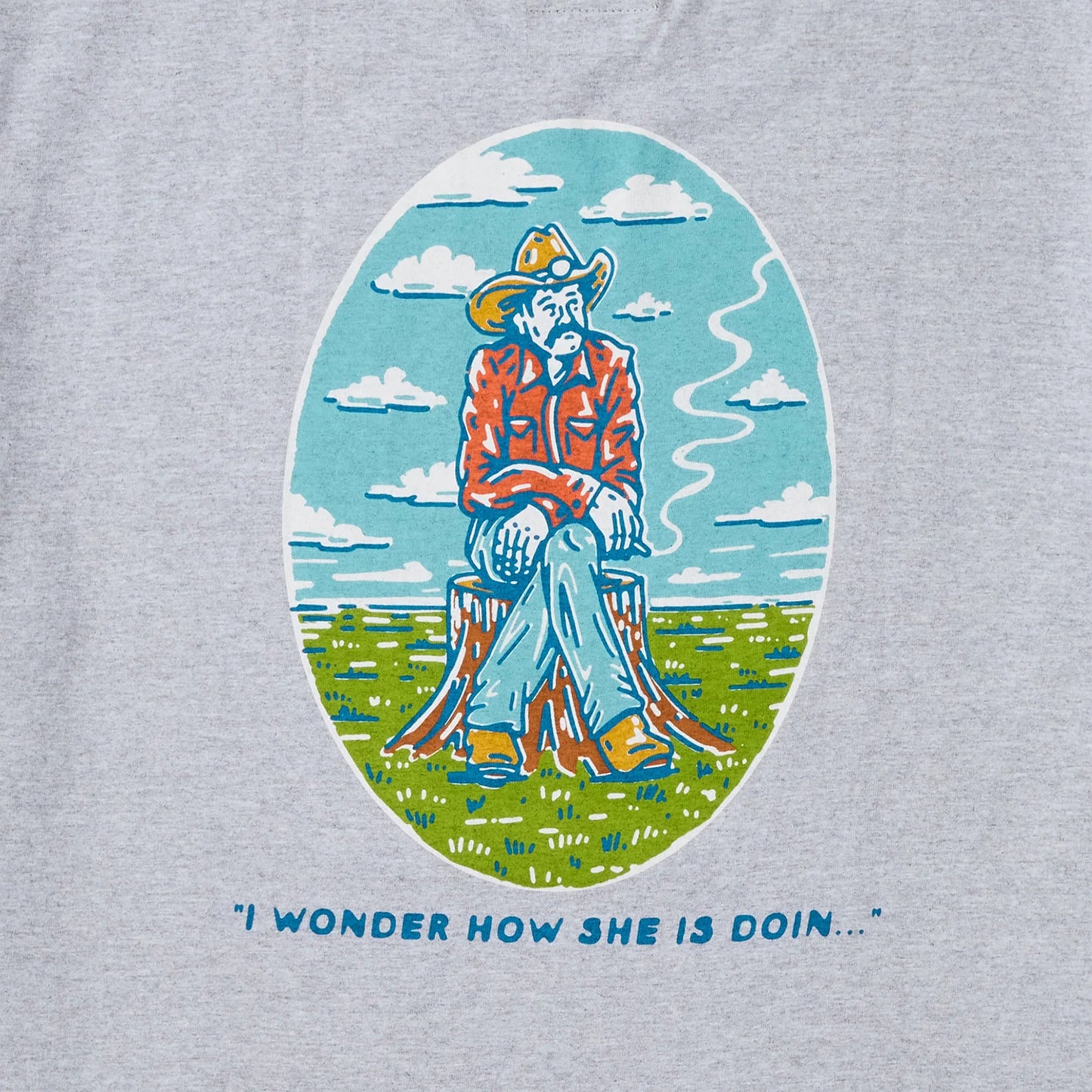 Ponder T-Shirt- Heather Grey