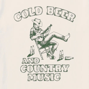 Country Music Heavyweight T-Shirt- Vintage White