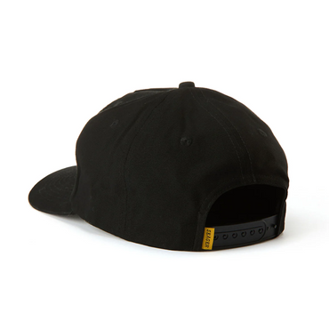 Heritage Cotton Snapback Hat- Black