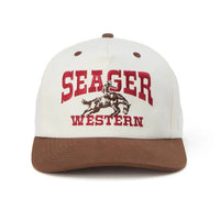 Rodeo Snapback- Cream/Brown