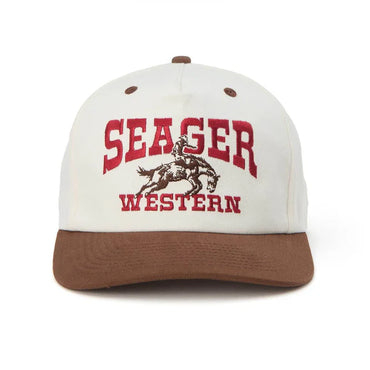 Rodeo Snapback- Cream/Brown
