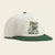 Island Time Snapback Hat- Off White/Green