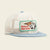 Feedstore Pelican Badge Snapback Hat- Tan/Blue