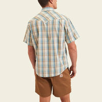 H Bar B Snapshirt- Isley Plaid- Seafoam