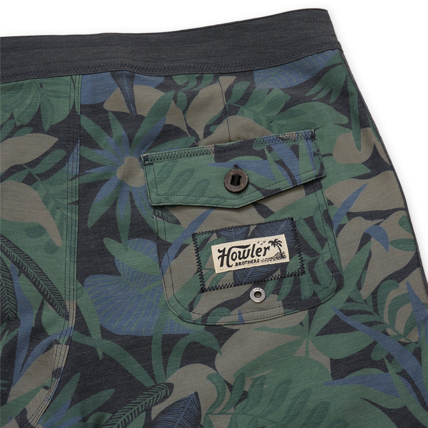 Bruja Boardshorts- Tropical Dimension/Antique Black