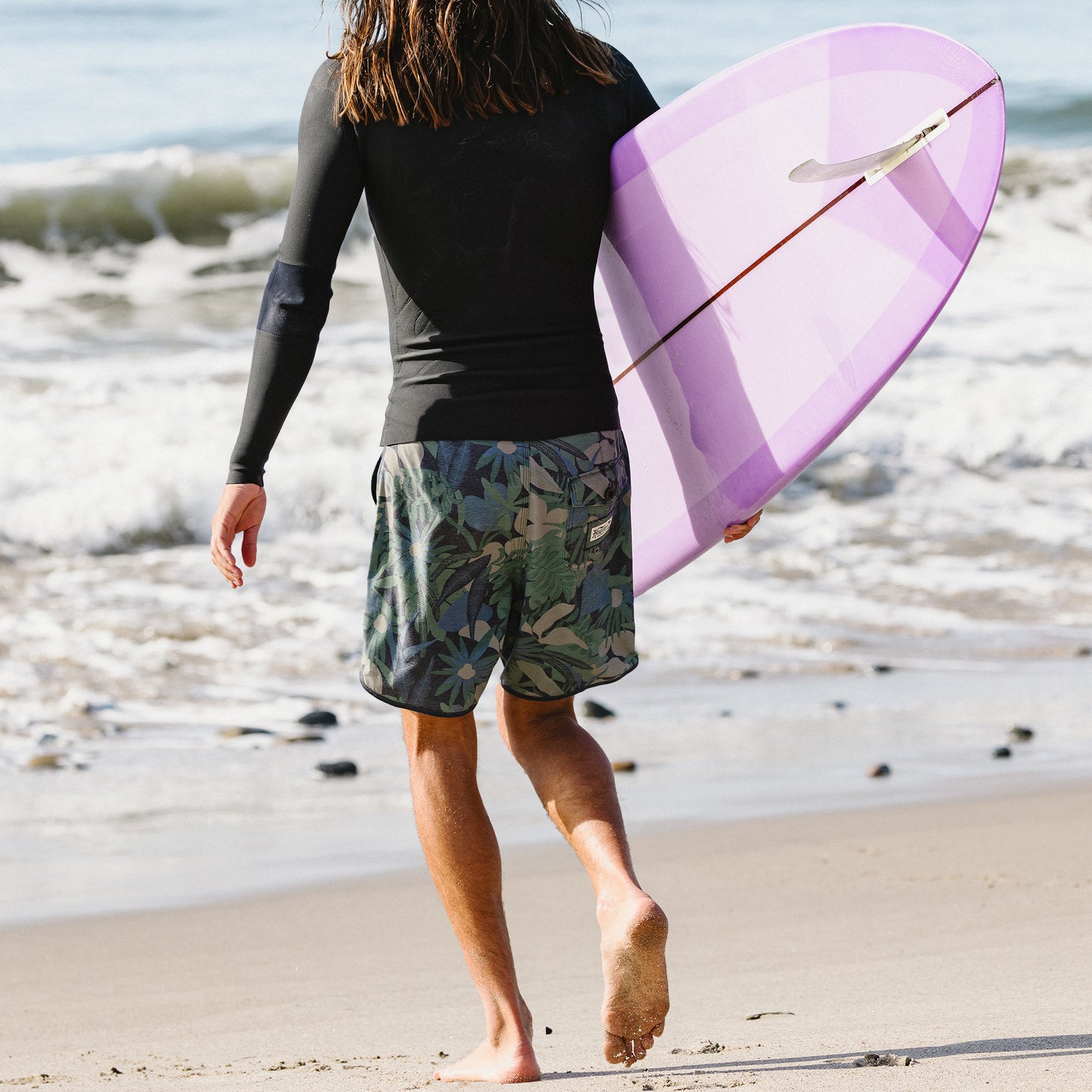 Bruja Boardshorts- Tropical Dimension/Antique Black