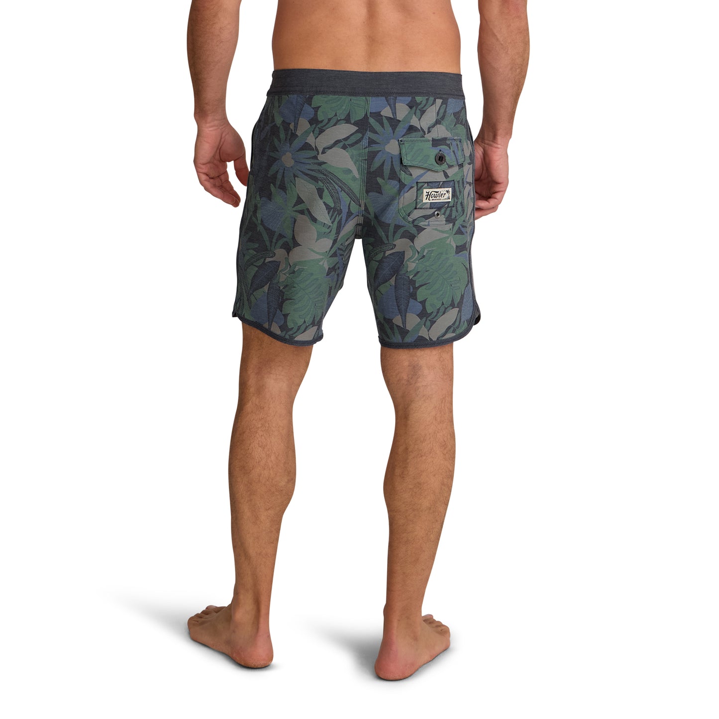 Bruja Boardshorts- Tropical Dimension/Antique Black