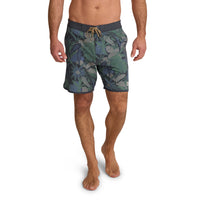 Bruja Boardshorts- Tropical Dimension/Antique Black
