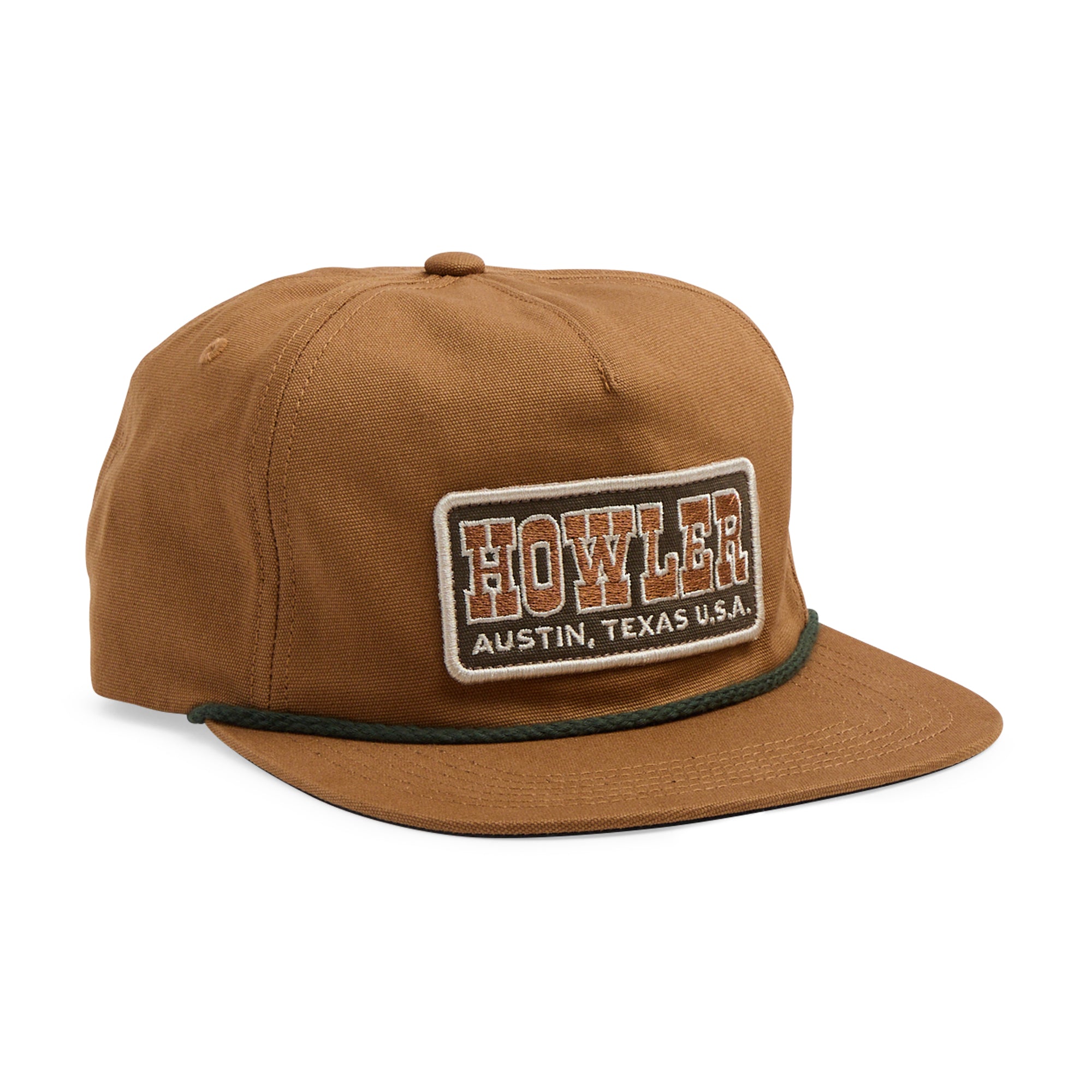 Howler Slab Snapback Hat- Duck Brown