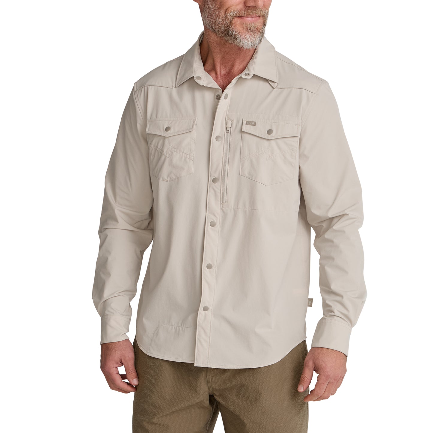 Emerger Tech Long Sleeve Shirt- Chalk