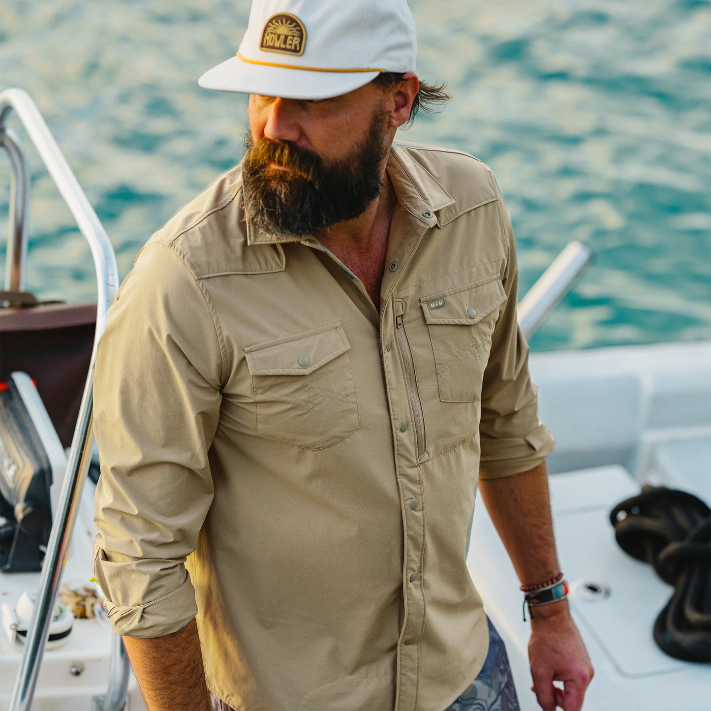 Emerger Tech Long Sleeve Shirt- Driftwood