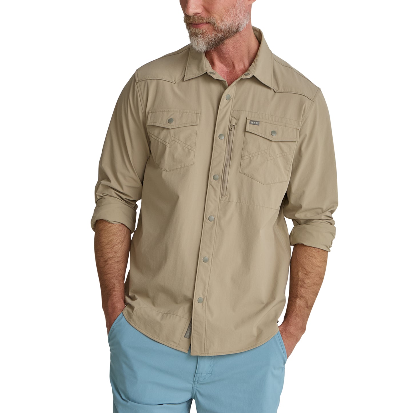 Emerger Tech Long Sleeve Shirt- Driftwood
