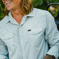 H Bar B Tech Shirt- Supernova/Ash Blue