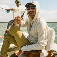 Loggerhead Hoodie- Pond Patterns/Bone