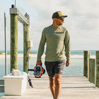 Loggerhead Hoodie- Pond Patterns/Mermaid