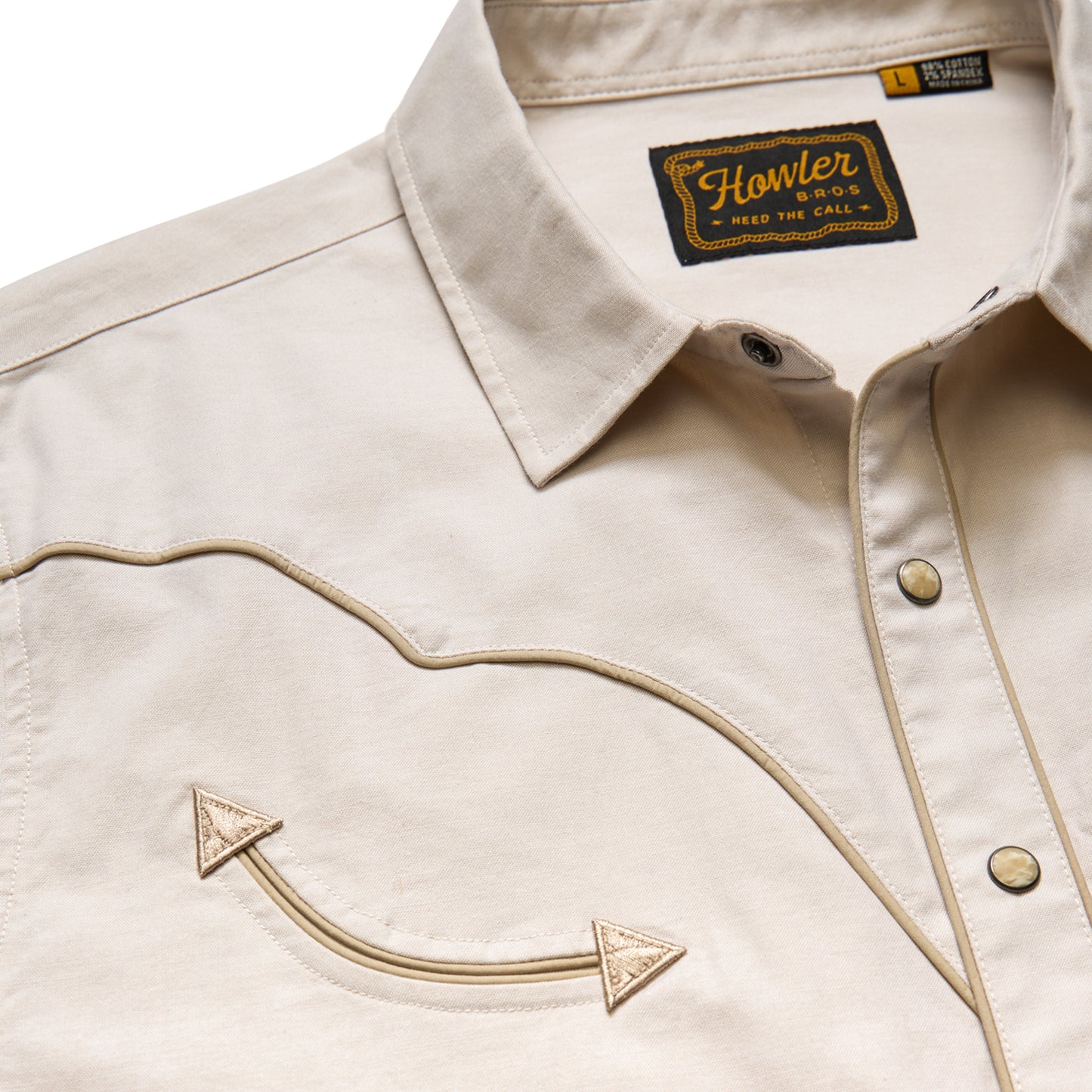 Broncbuster Snapshirt- Sand