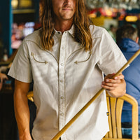 Broncbuster Snapshirt- Sand