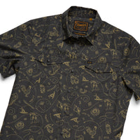 H Bar B Snapshirt- Sea Rodeo/Antique Black