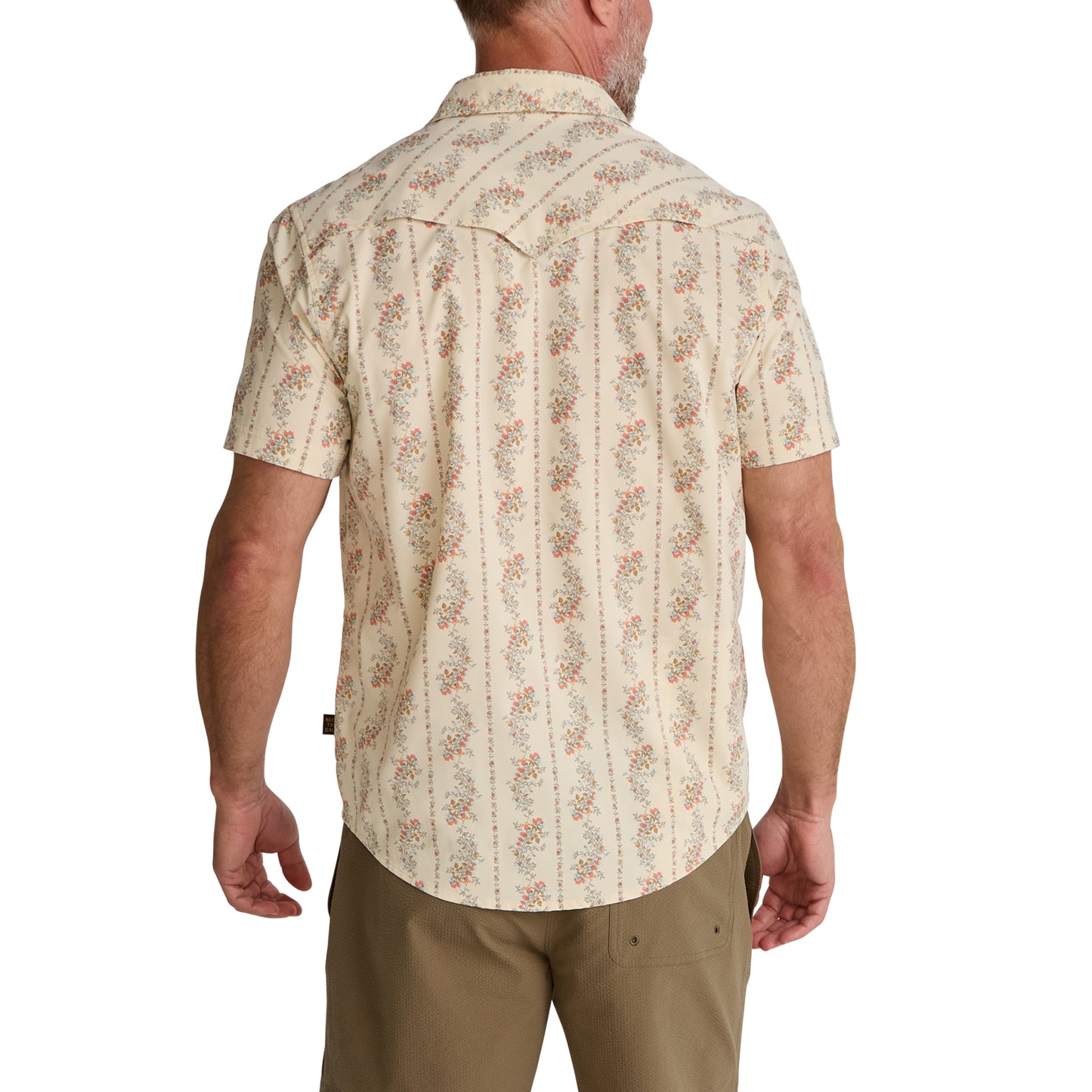 Open Country Tech Shirt- Grandpa's Curtains/Natural