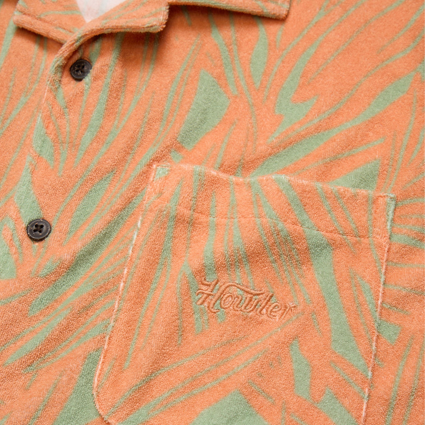 Palapa Terry Shirt- Full Frondal/Dreamsicle