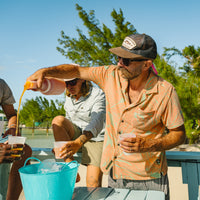 Palapa Terry Shirt- Full Frondal/Dreamsicle