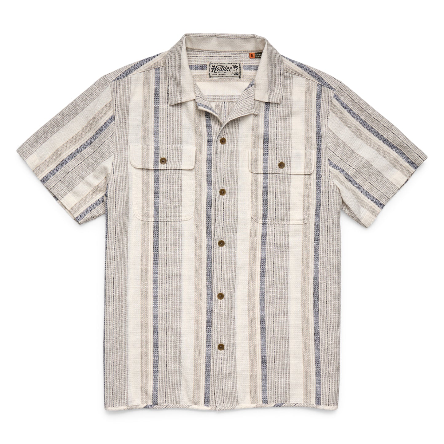 Shores Club Shirt- Old Bill Stripe/Limestone