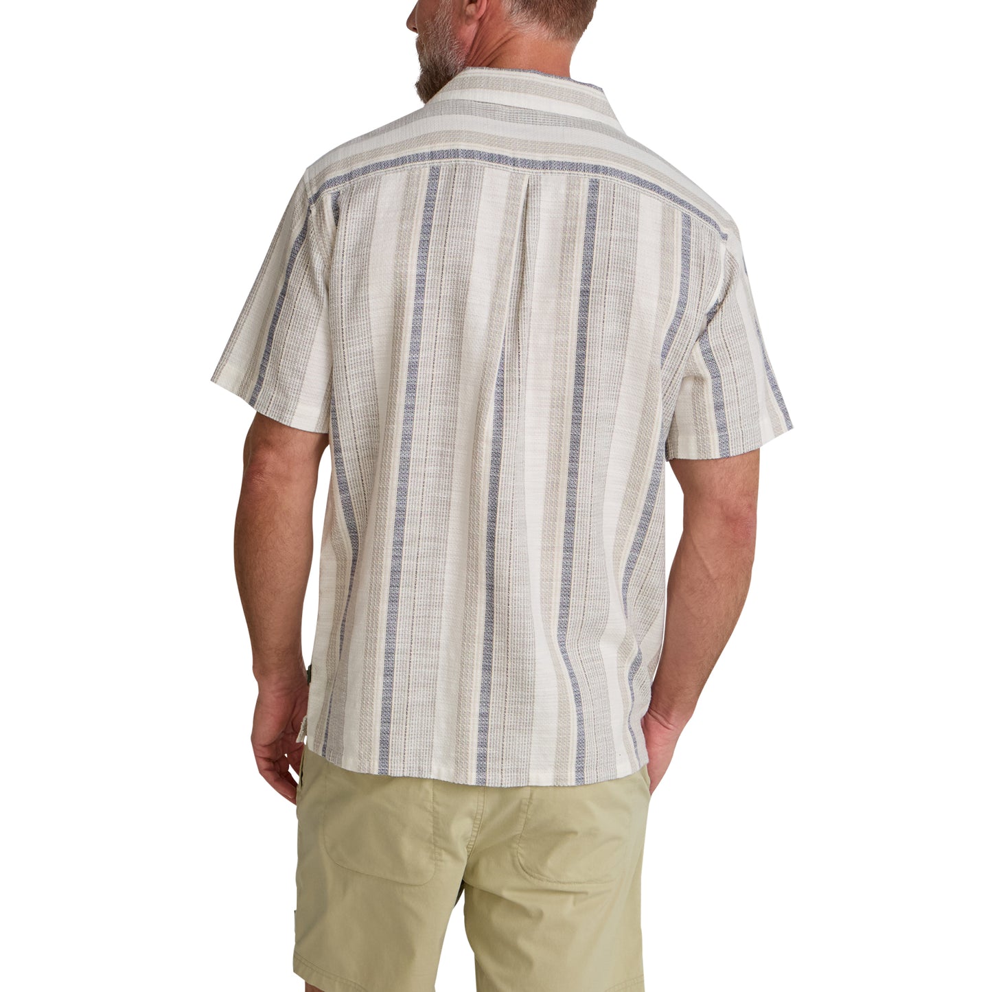 Shores Club Shirt- Old Bill Stripe/Limestone